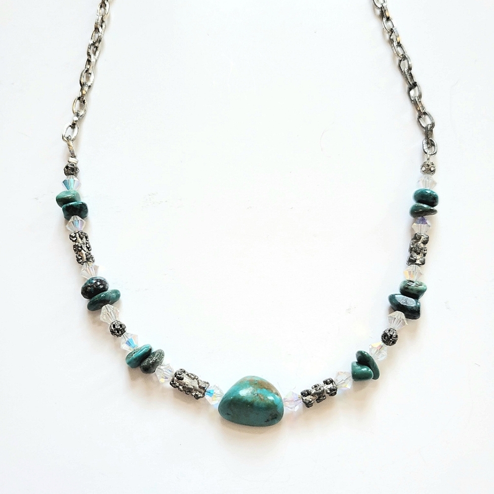 Vintage Turquoise Beaded Necklace